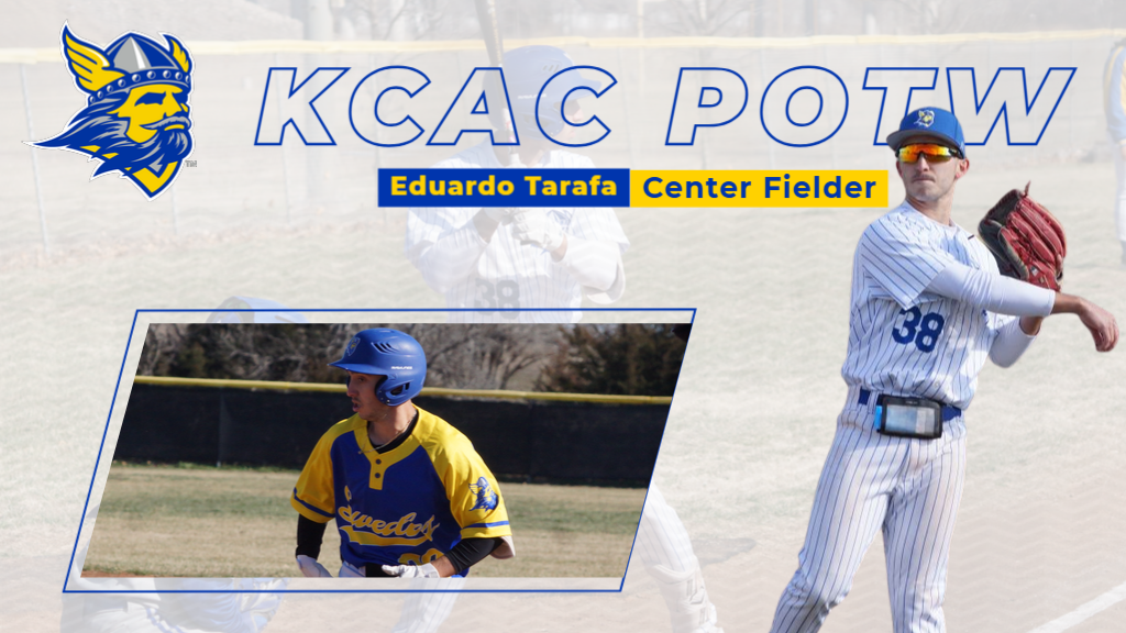 TARAFA EARNS KCAC BASEBALL PLAYER OF THE WEEK FOR MONSTER WEEKEND